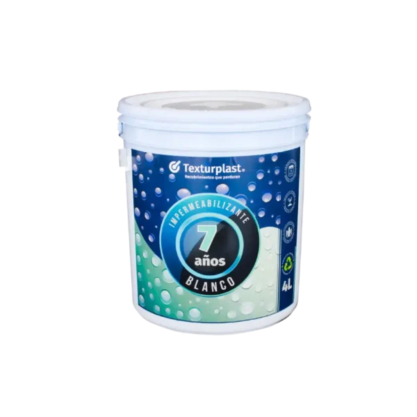 Impermeabilizante blanco y terracota 7 años